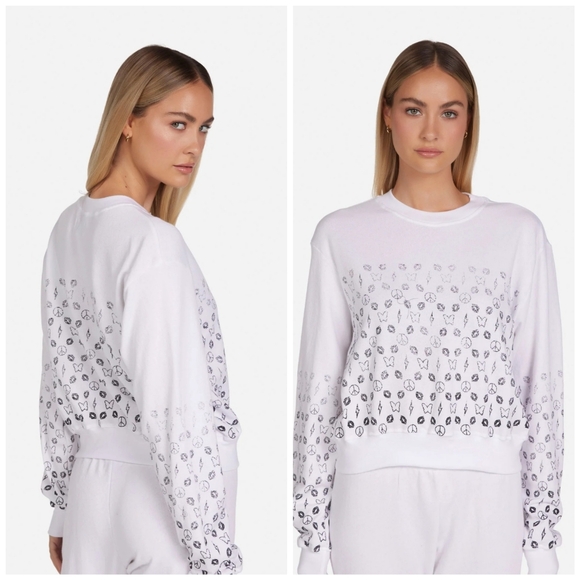 NWT Lauren Moshi Spalding Designer Elements sweatshirt - Picture 1 of 14